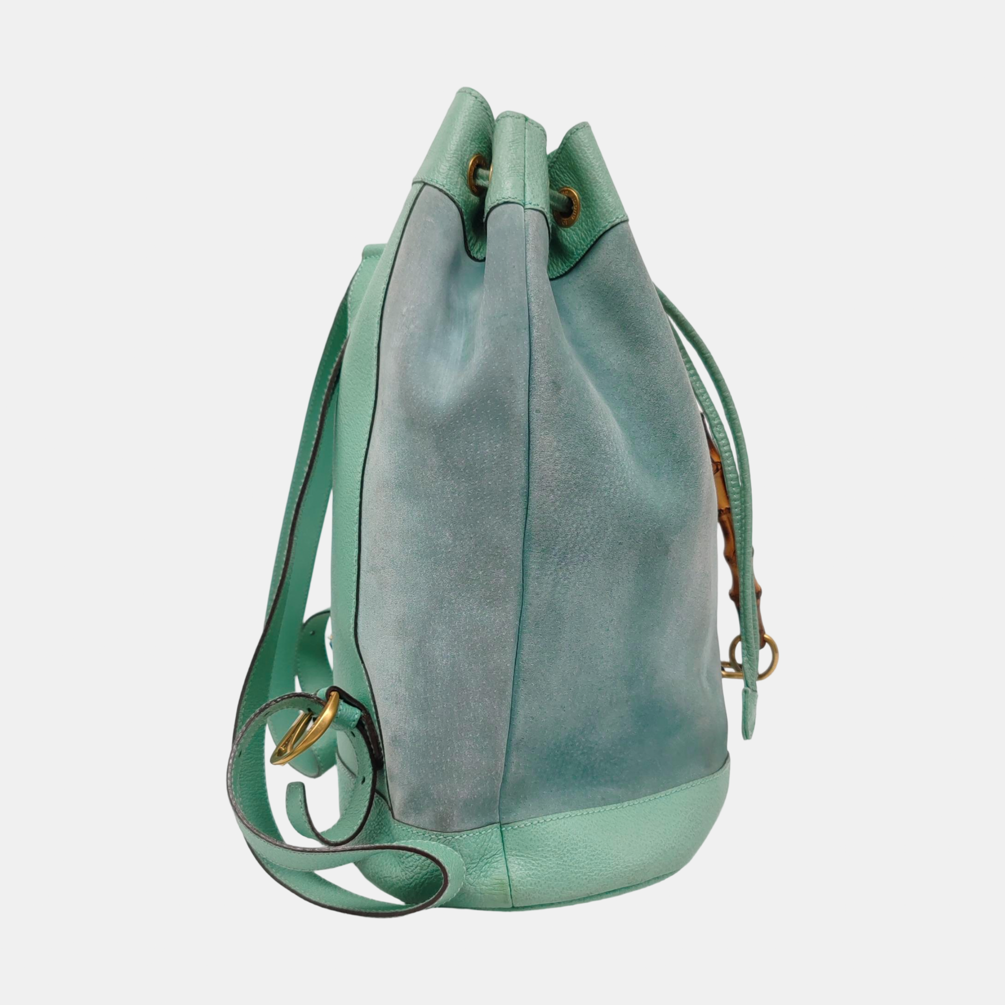 Suede Backpack Green