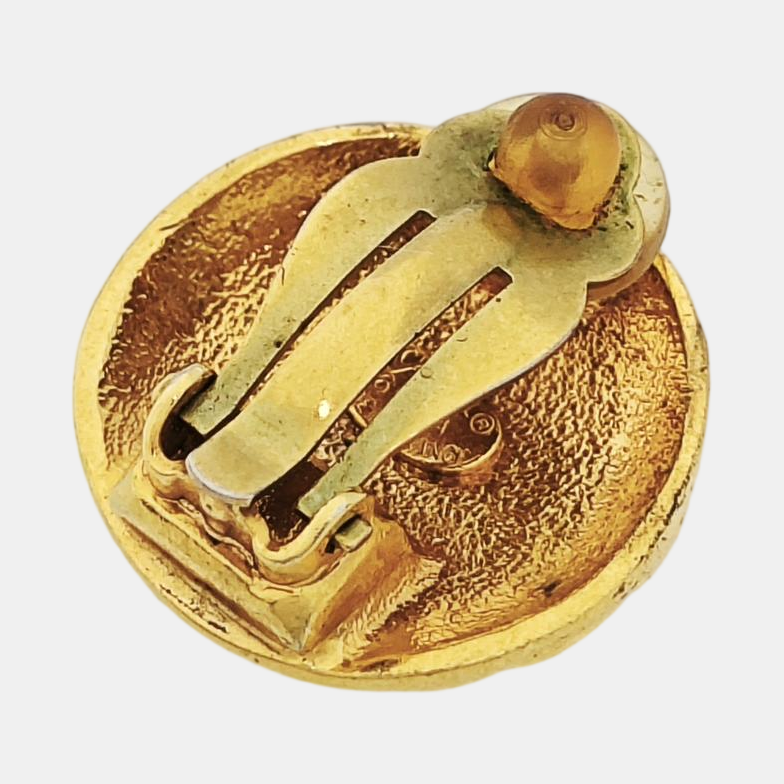 Metal Gold Clip On Earrings
