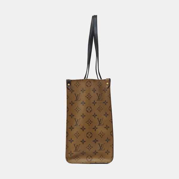 ONTHEGO MM Monogram Coated Canvas Brown