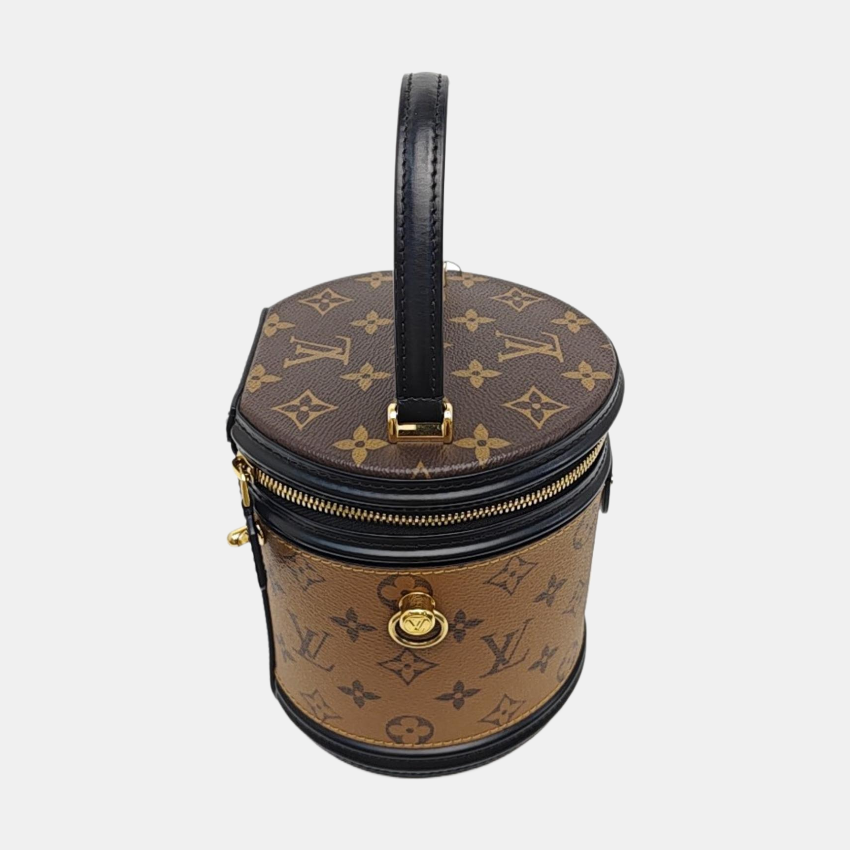 CANNES PM Monogram Coated Canvas Brown