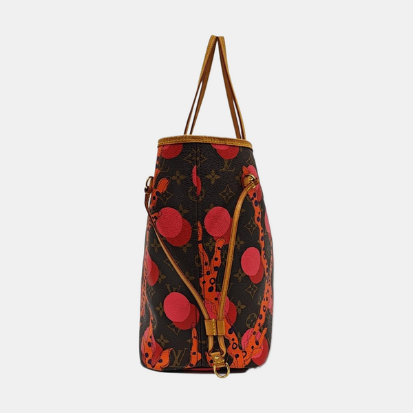 NEVERFULL MM Monogram Coated Canvas Brown