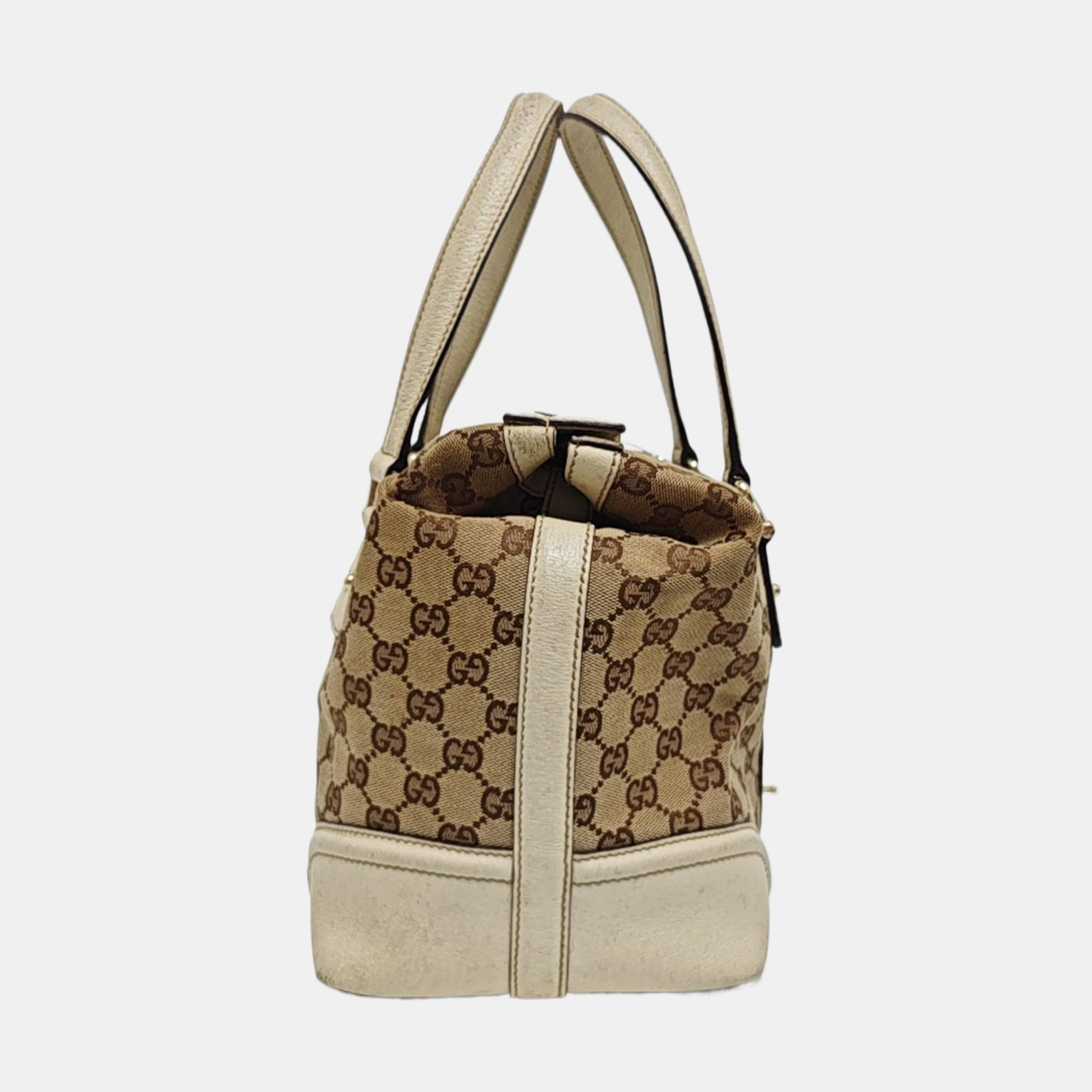 Monogram Canvas Tote Bag Brown
