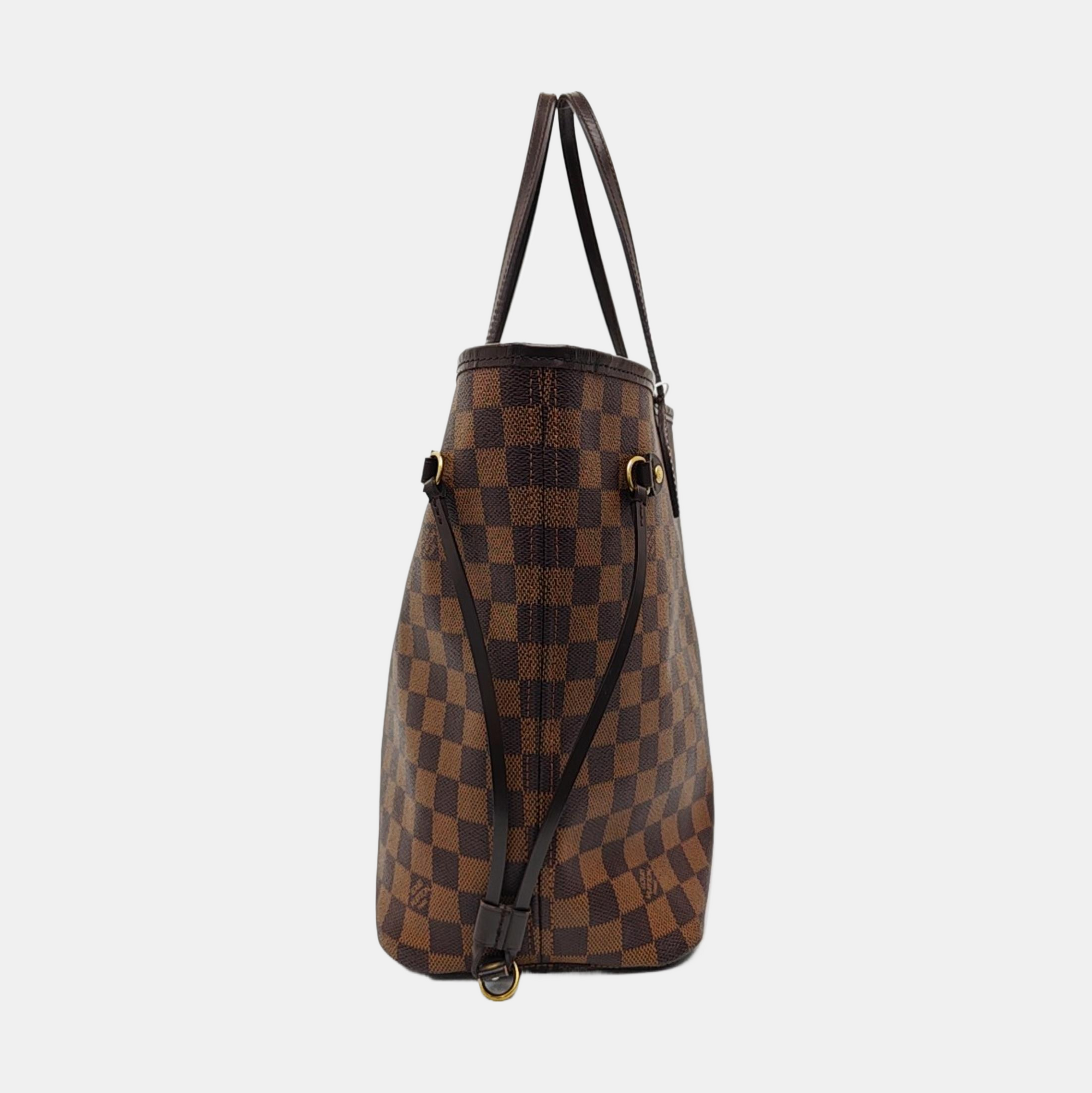 NEVERFULL MM Damier Ebene Coated Canvas Brown