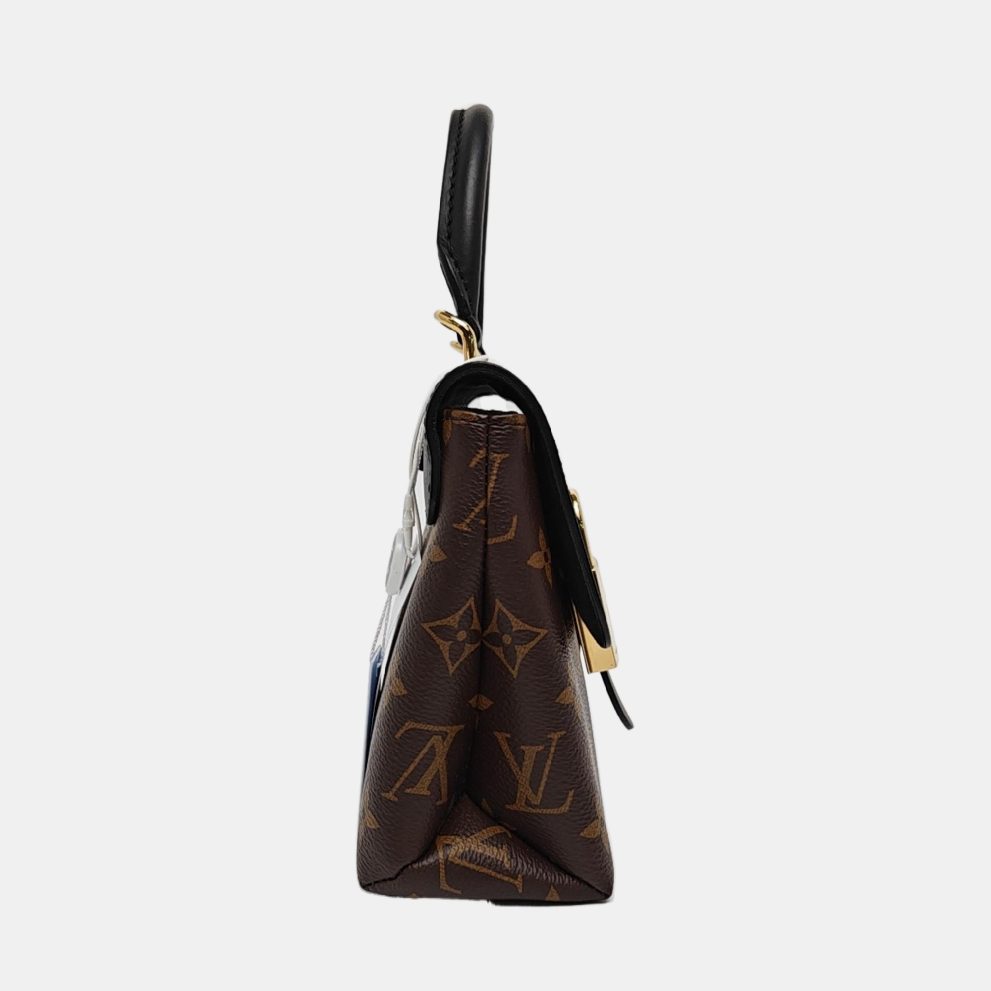 LOCKY BB Monogram Coated Canvas Brown