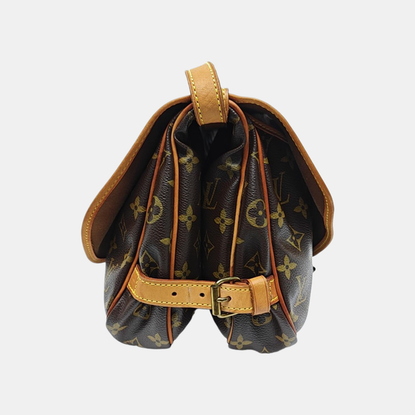 SAUMUR Monogram Coated Canvas Brown