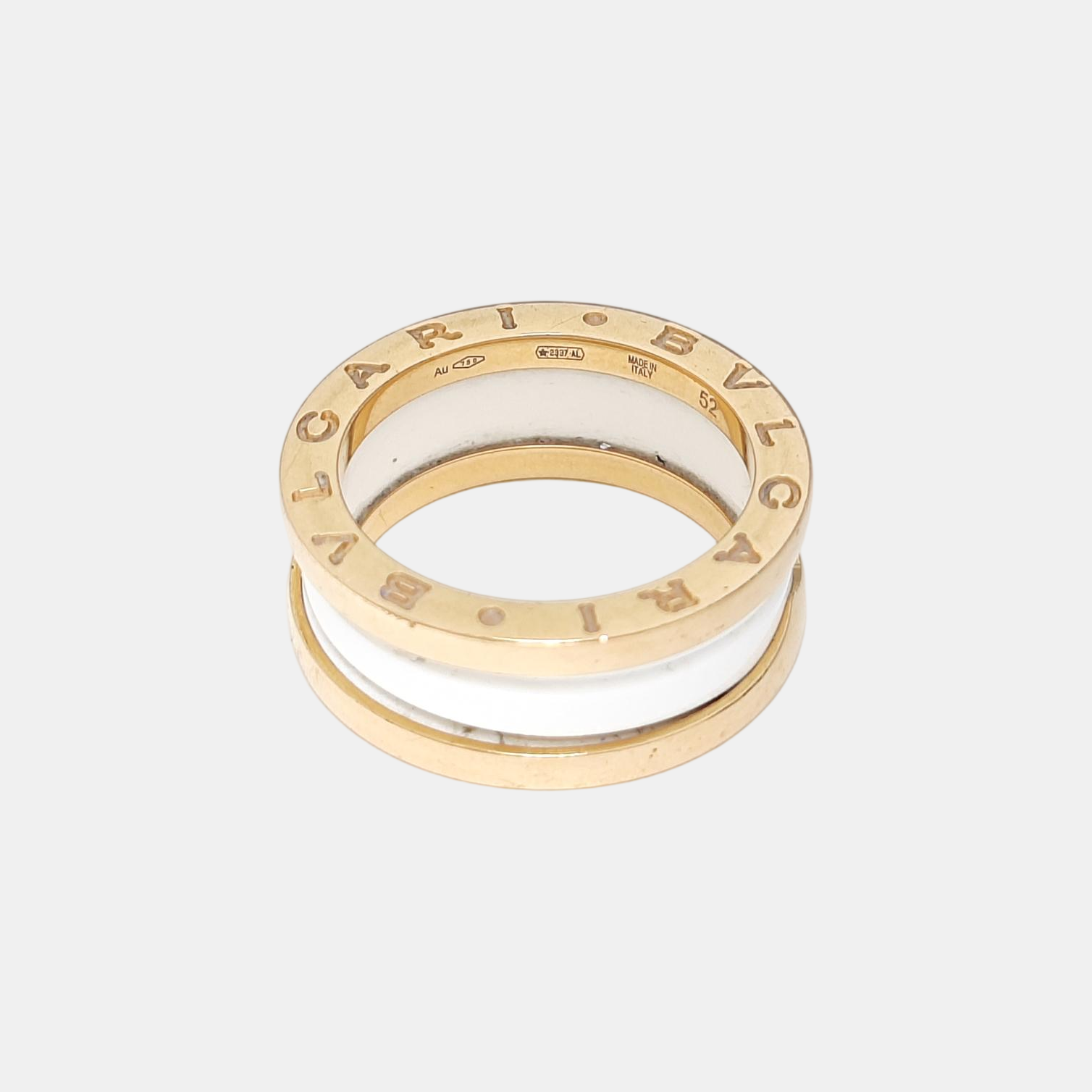 B.ZERO1 18k Rose Gold Ring EU 52