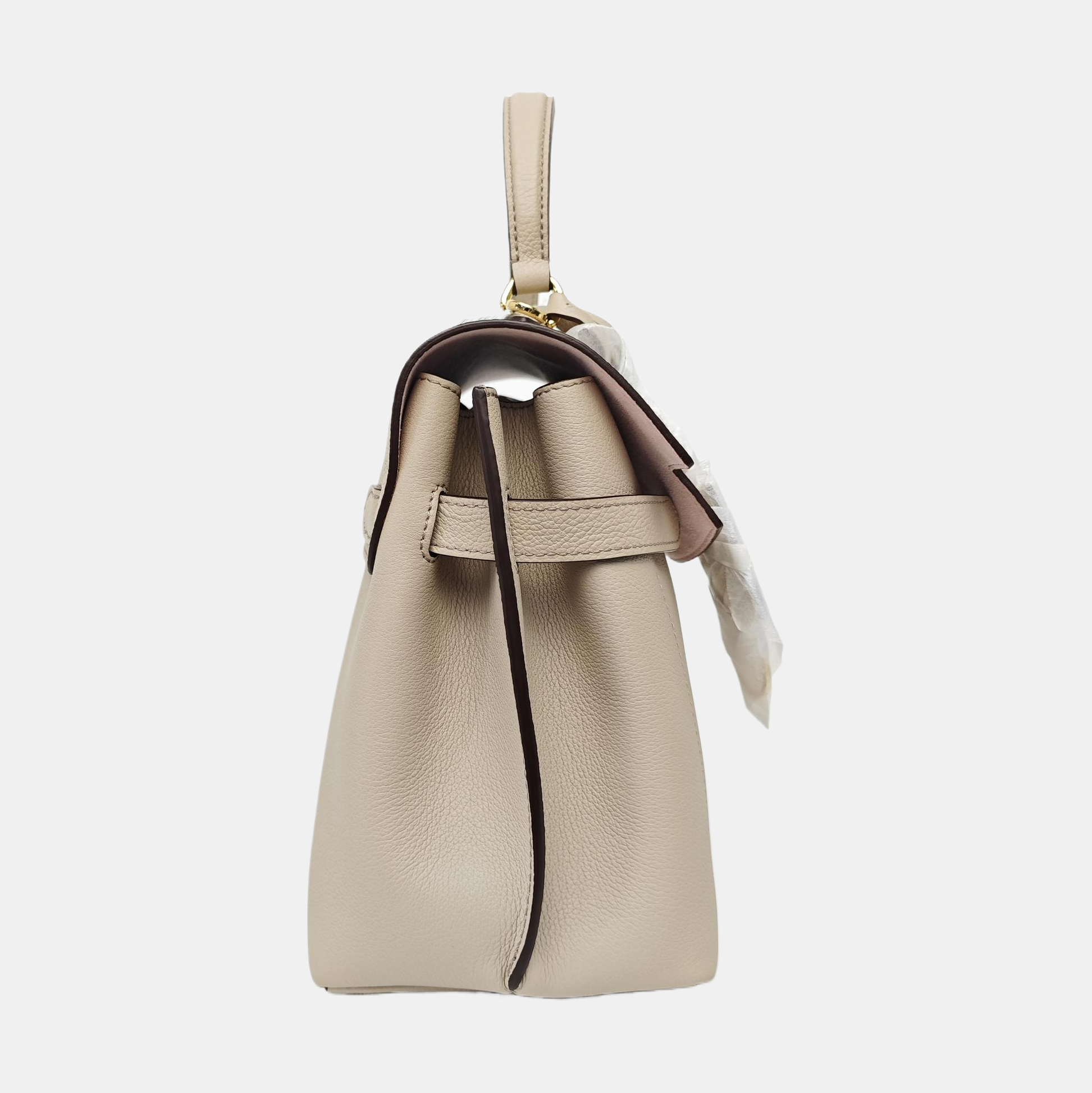 Calfskin Shoulder Bag Beige