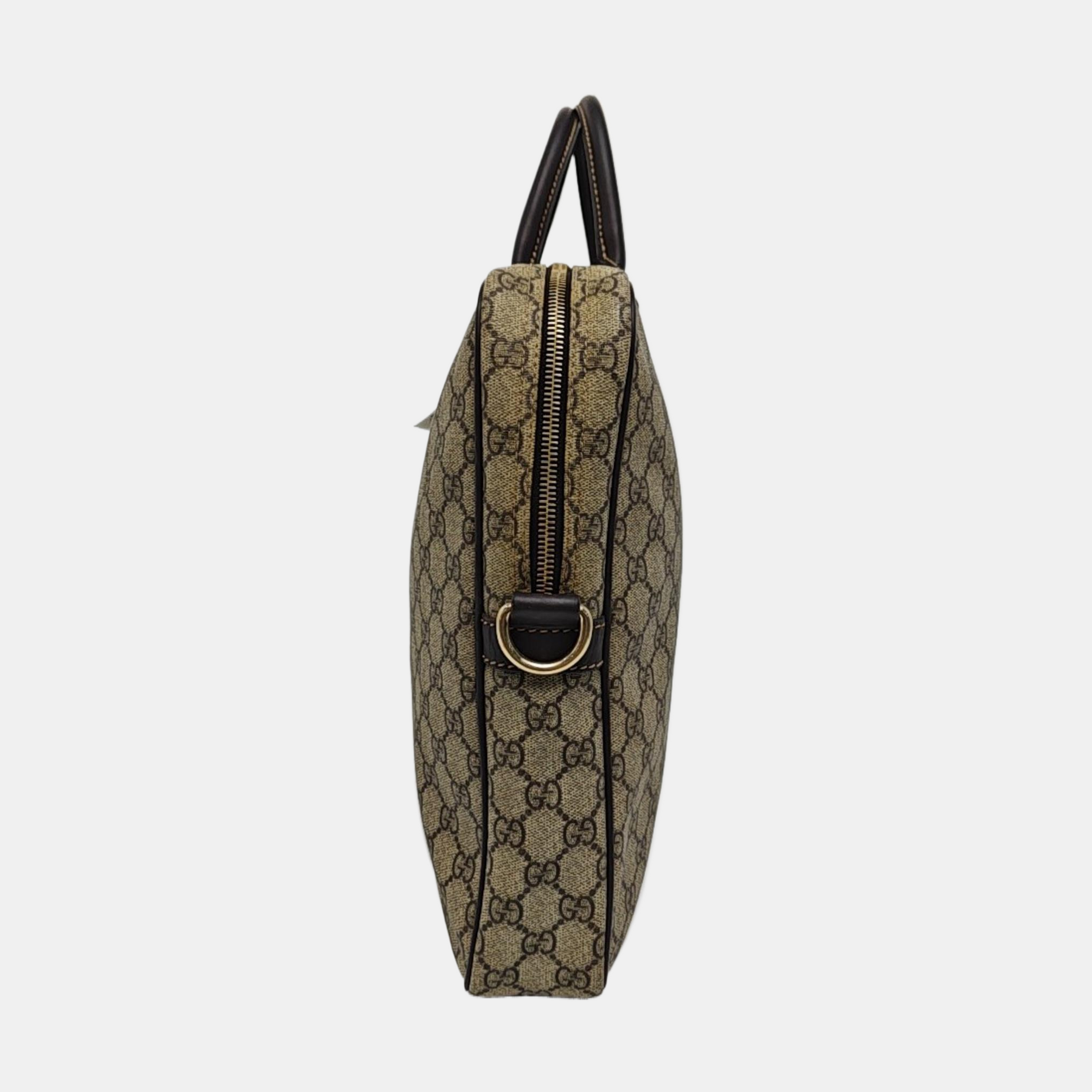 Monogram Coated Canvas Top Handle Bag Beige