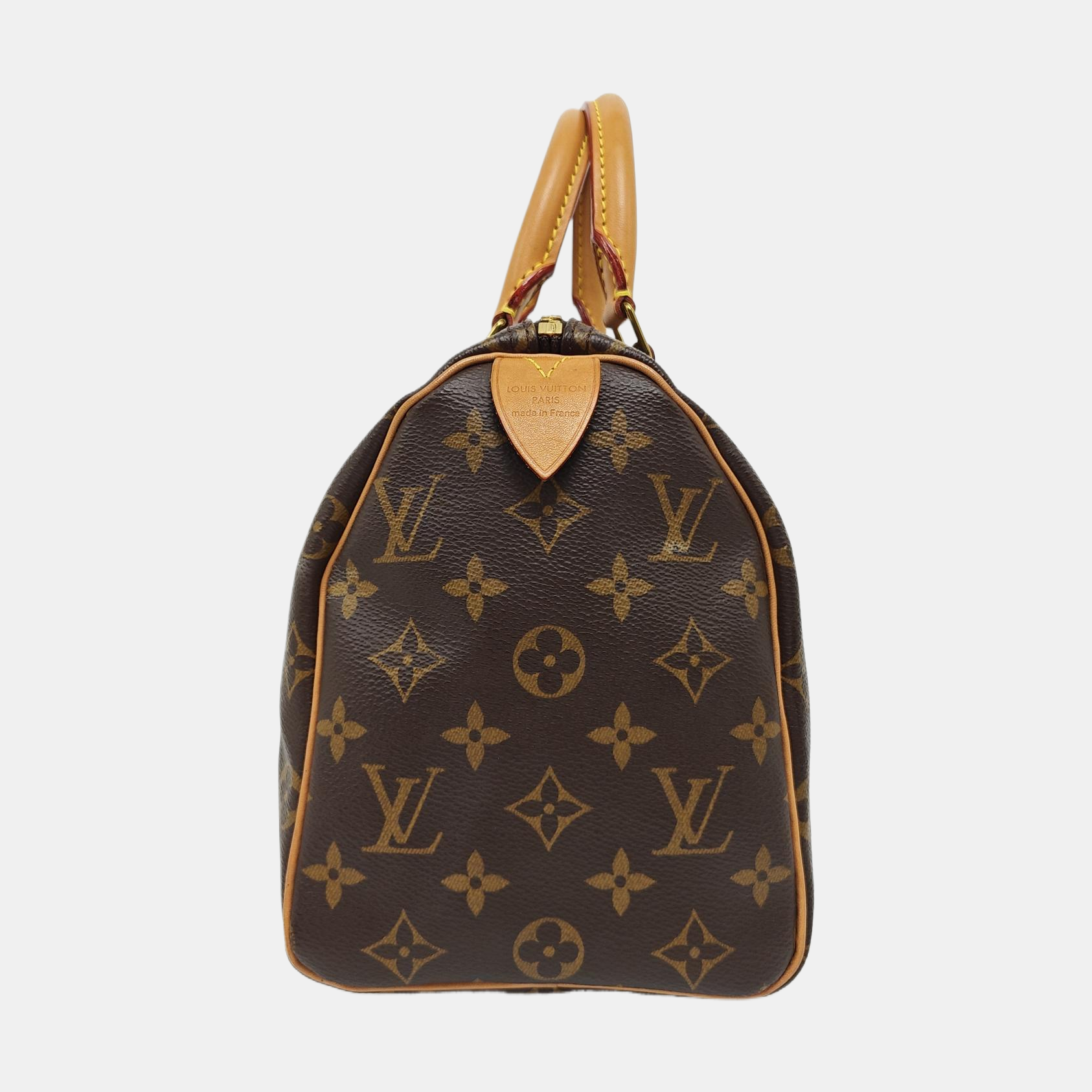 SPEEDY 25 Monogram Coated Canvas Brown