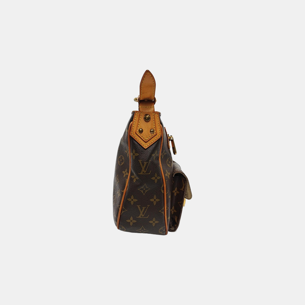 HUDSON GM Monogram Coated Canvas Brown