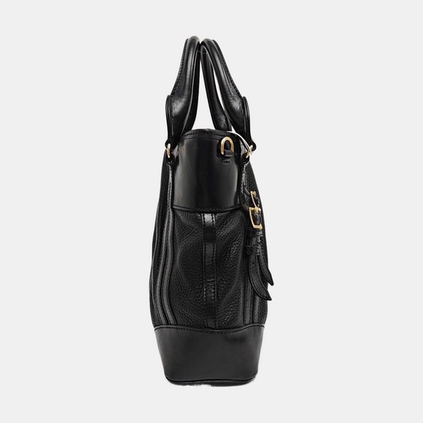 Calfskin Tote Bag Small Black