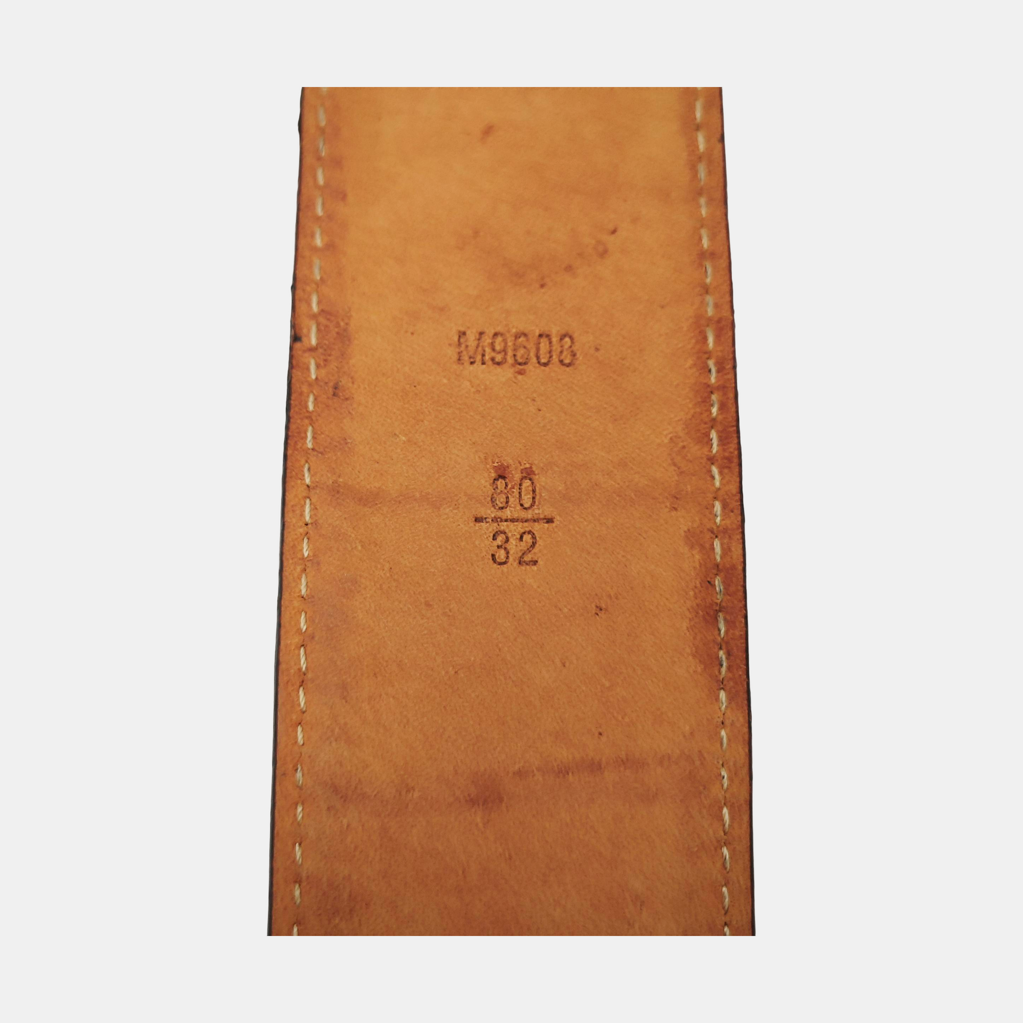 Coated Canvas Belt Brown