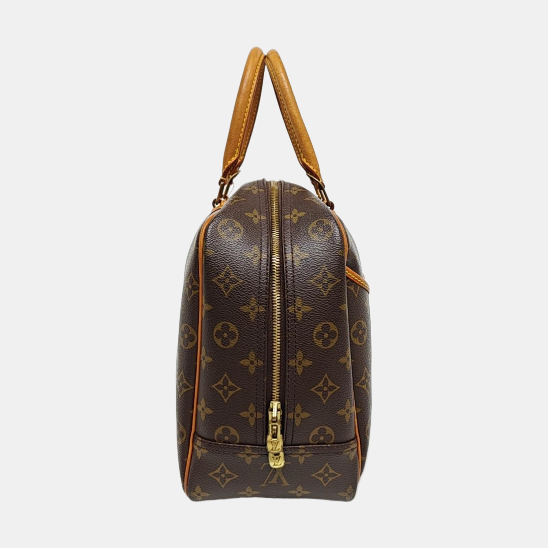 DEAUVILLE Monogram Coated Canvas Brown
