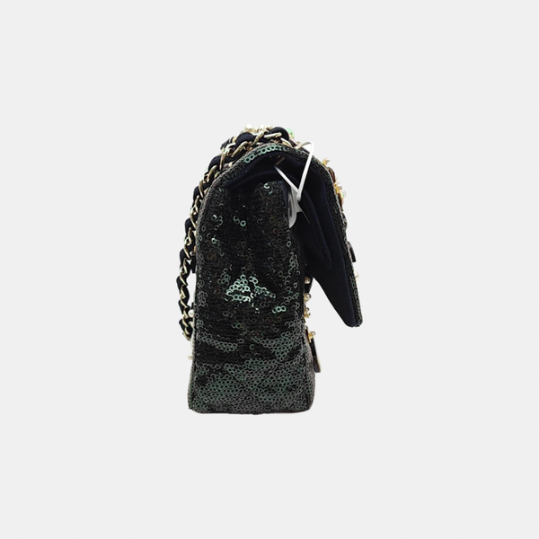 Special Material Shoulder Bag Green
