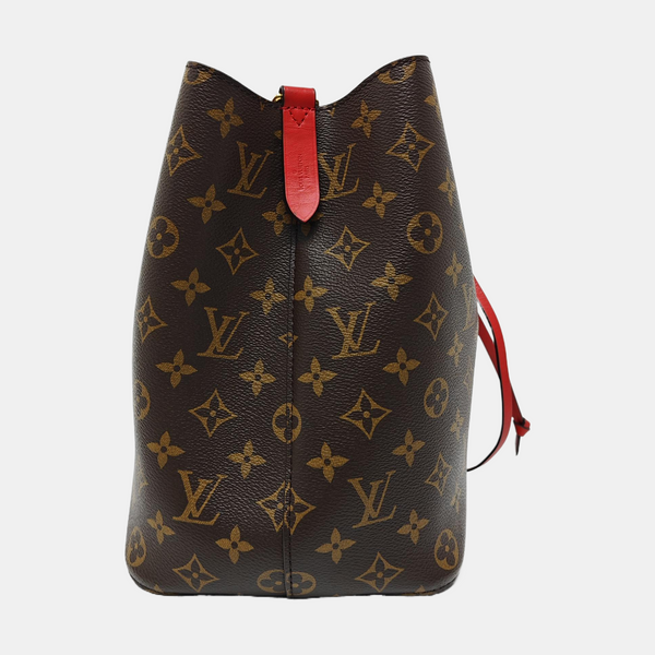 NÉONOÉ MM Monogram Coated Canvas Brown