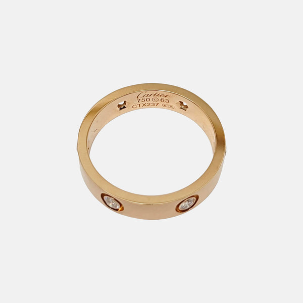 LOVE 18k Rose Gold Ring EU 63