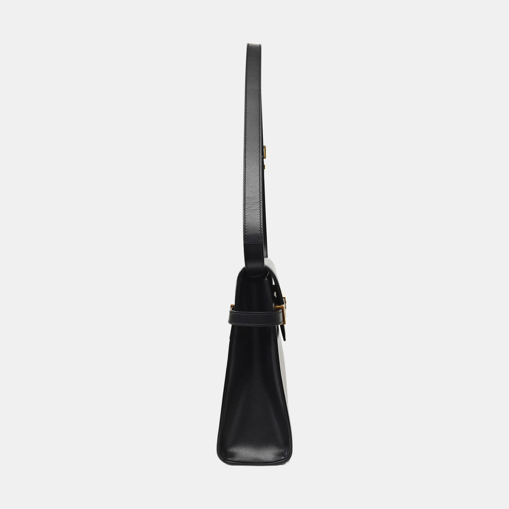 MANHATTAN Medium Calfskin Black
