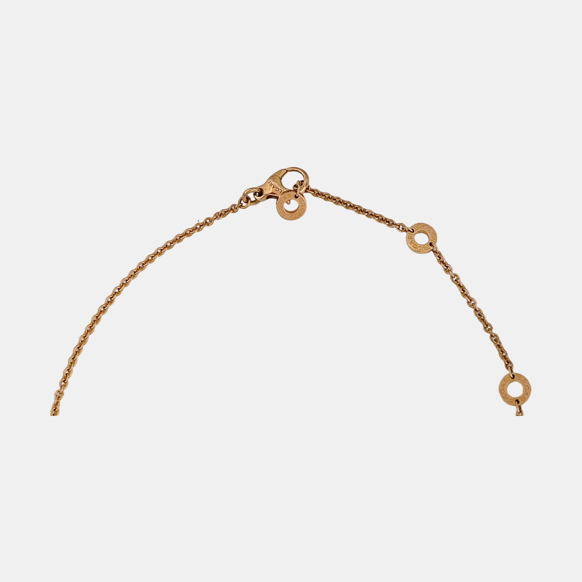 B.ZERO1 18k White Gold Rose Gold Necklace