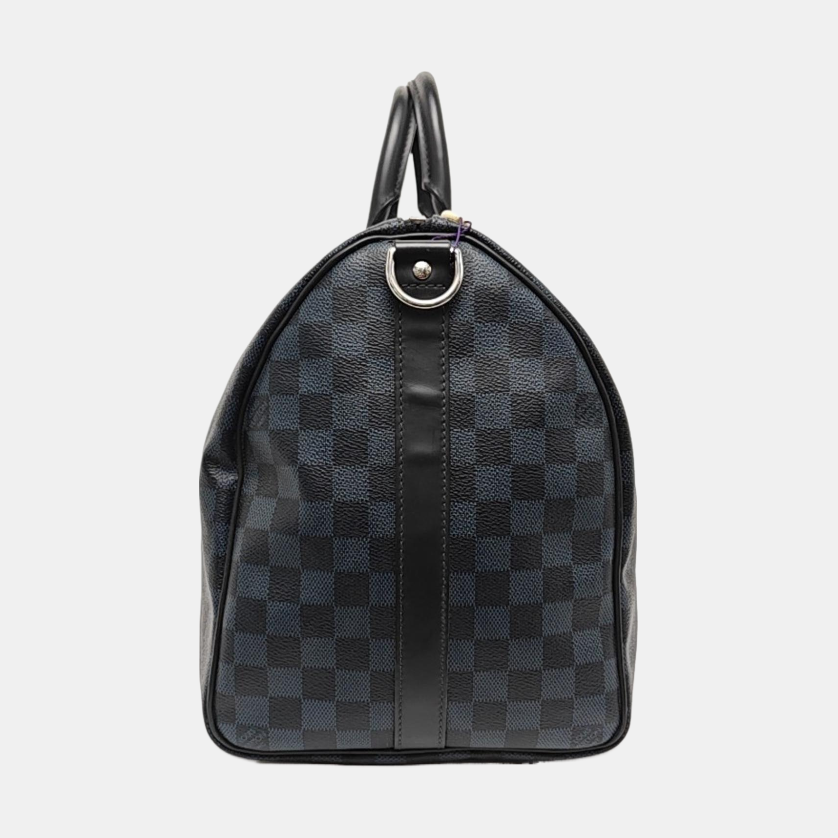KEEPALL 45 Damier Coated Canvas Blue