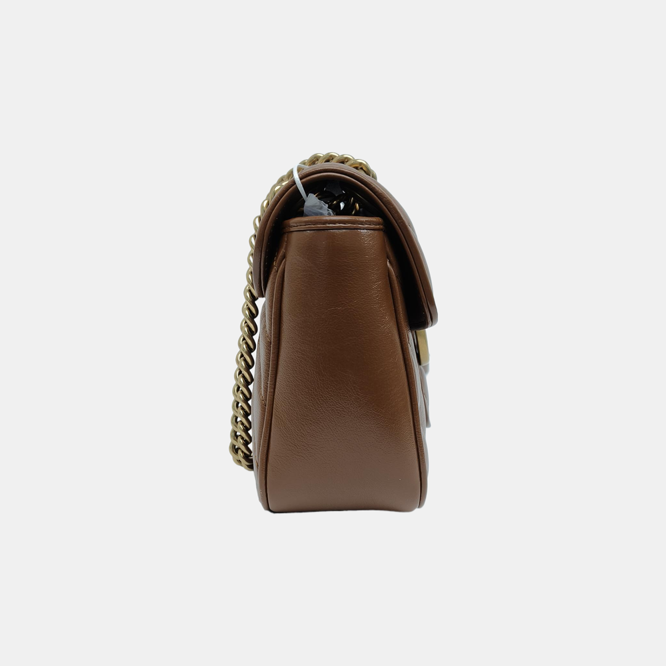 GG Marmont Medium Quilted Calfskin Brown