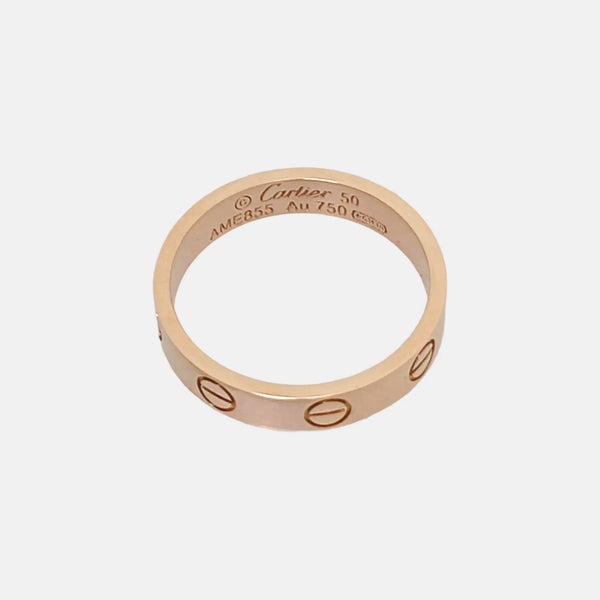 Anillo LOVE oro rosa de 18 quilates Talla EU 50
