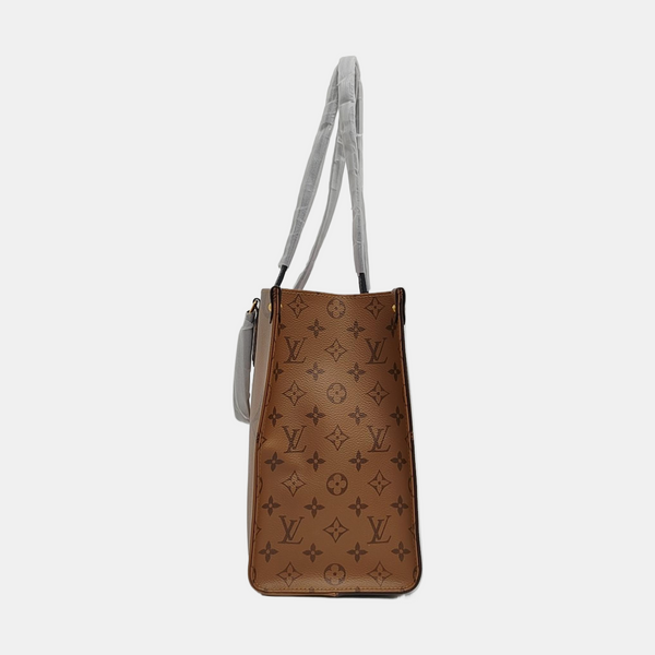 ONTHEGO MM Monogram Coated Canvas Brown