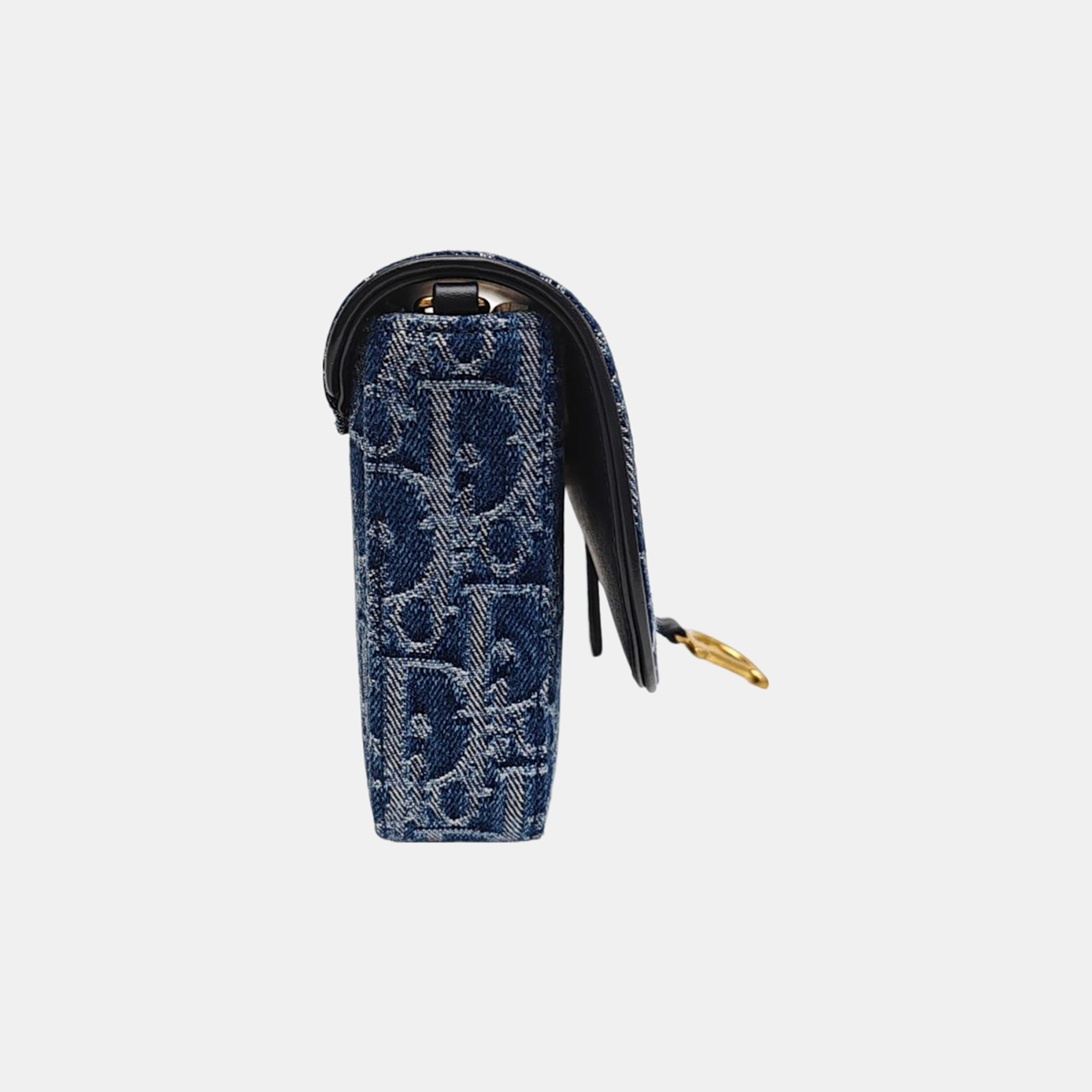 Saddle Medium Oblique Denim Blue