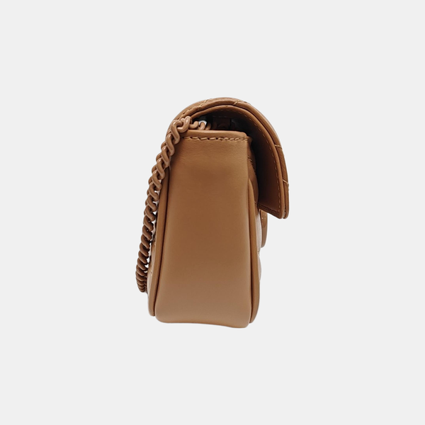 GG Marmont Mini Quilted Calfskin Beige
