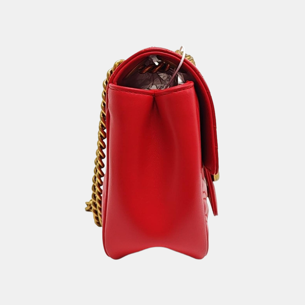GG Marmont Mini Quilted Calfskin Red