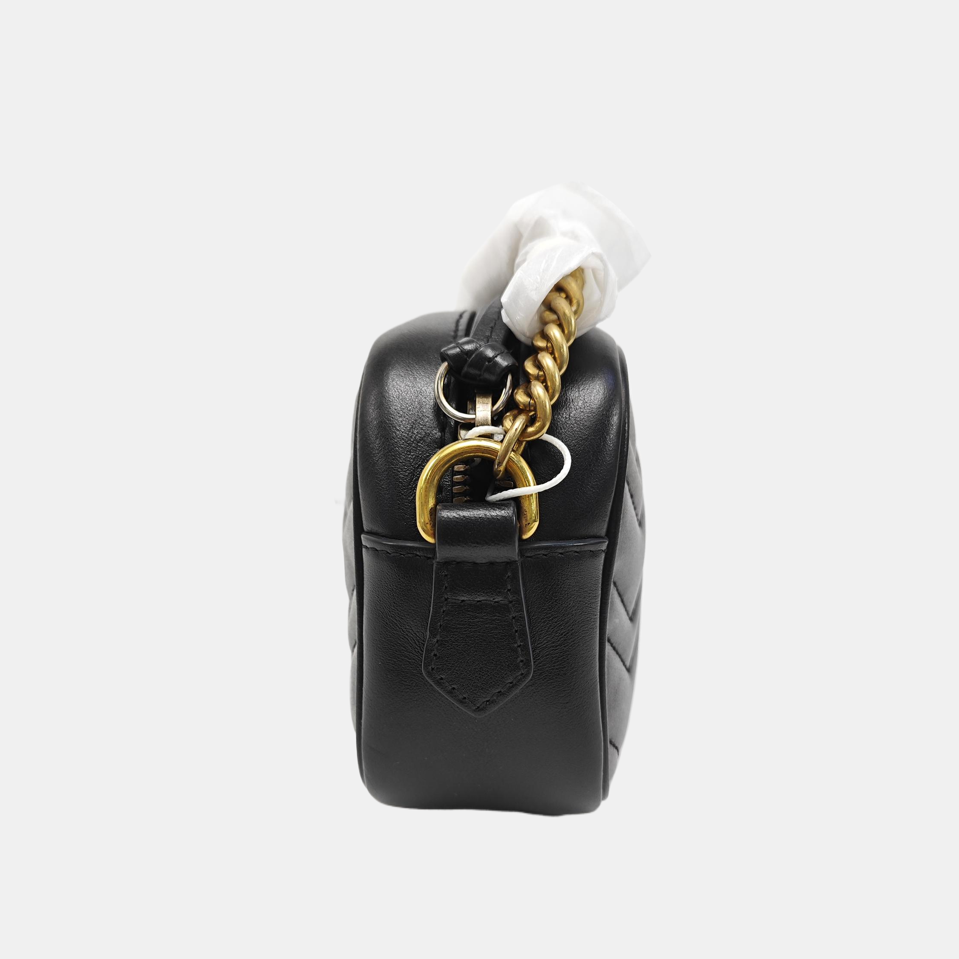GG Marmont Mini Quilted Calfskin Black