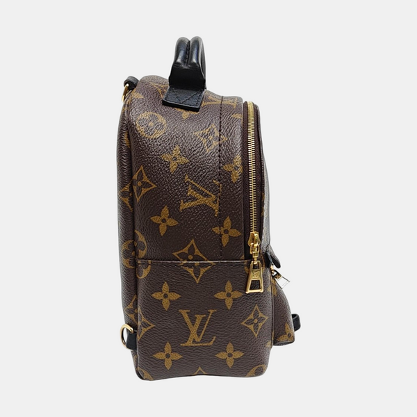 PALM SPRINGS Mini Monogram Coated Canvas Brown