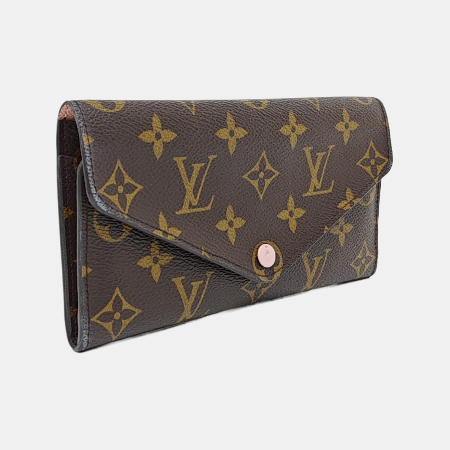 JOSÉPHINE Monogram Coated Canvas Brown Wallet