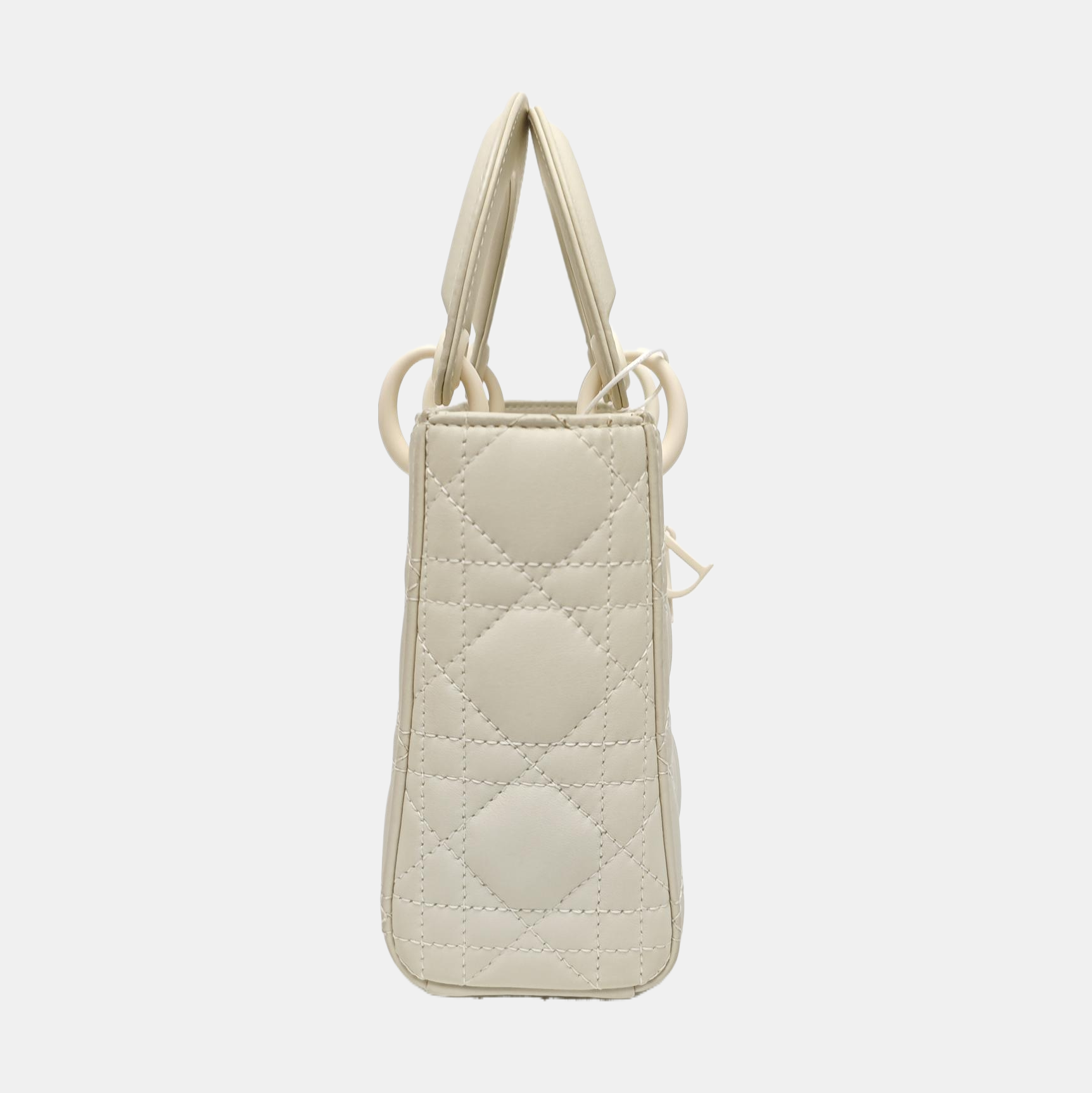Lady Dior Mini Cannage Lambskin White