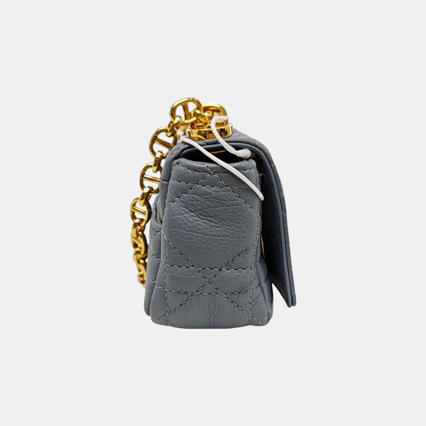 Dior Caro Super Mini Calfskin Blue