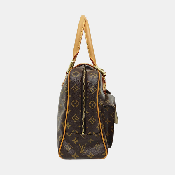 MANHATTAN GM Monogram Coated Canvas Brown