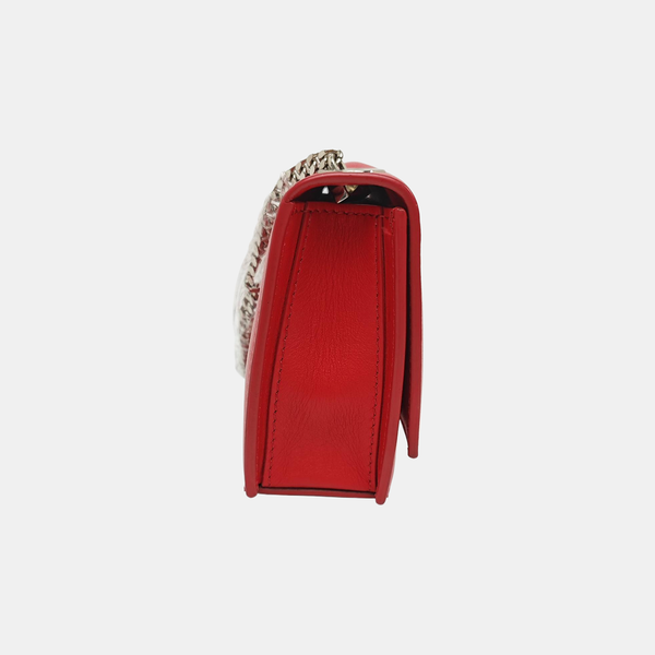 Calfskin Shoulder Bag Mini Red