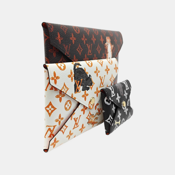 KIRIGAMI Monogram Coated Canvas Black