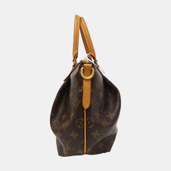 TURENNE Monogram Coated Canvas Brown