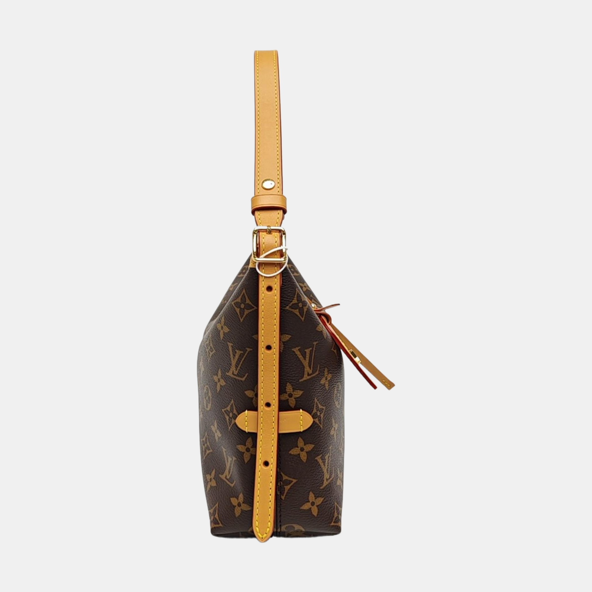 CARRYALL Small Monogram Coated Canvas Brown
