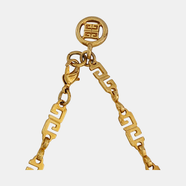 G Cube Metal Gold Necklace
