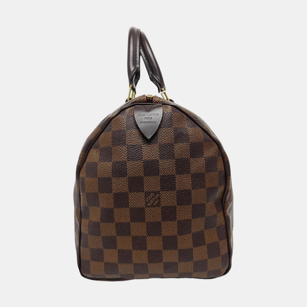 SPEEDY 30 Damier Ebene Coated Canvas Brown