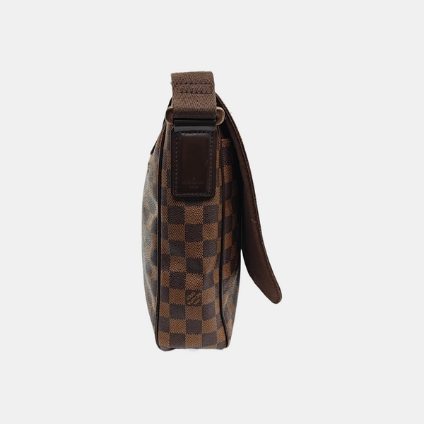 DISTRICT MM Damier Ebene Coated Canvas Brown