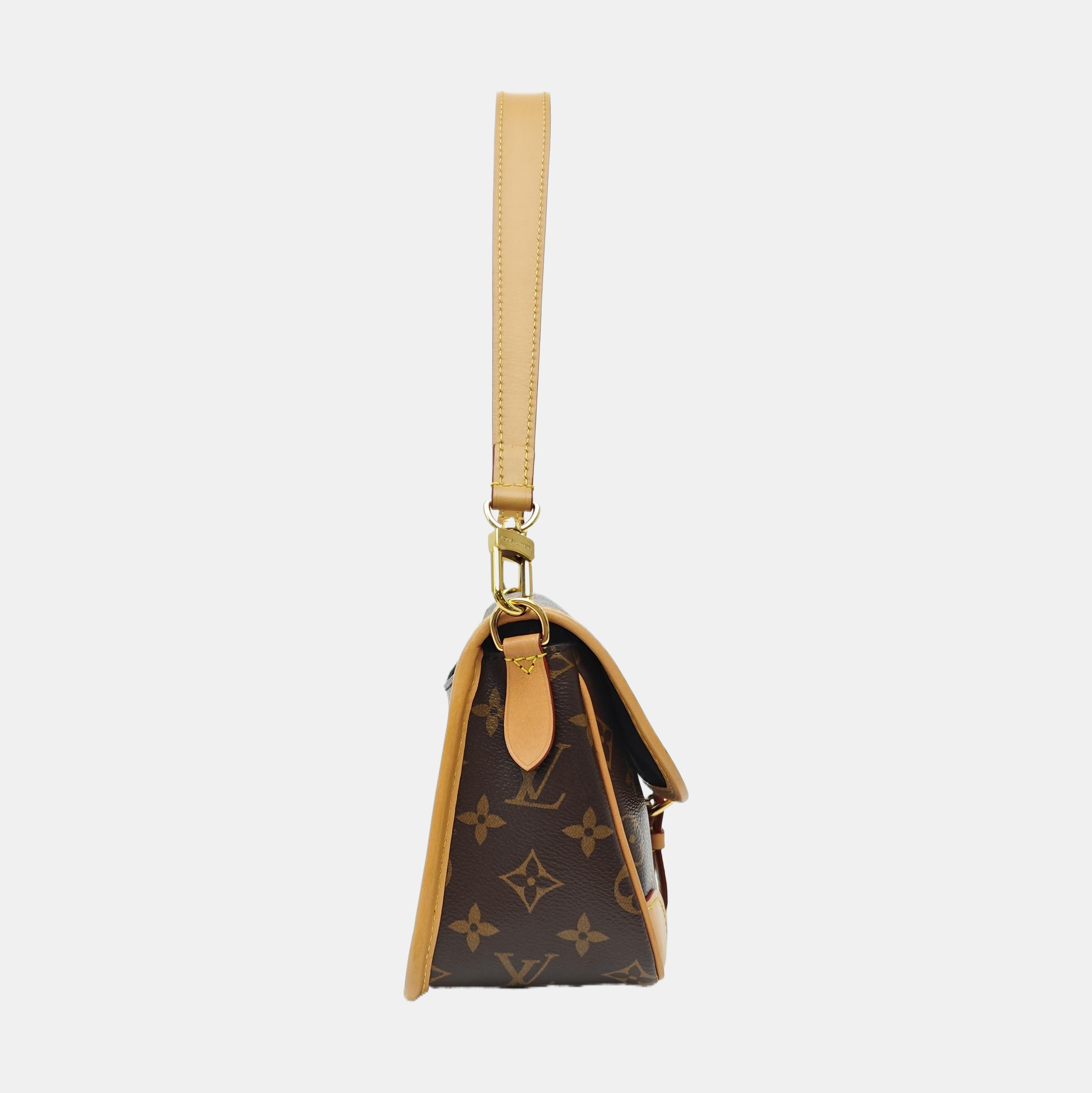 DIANE Monogram Coated Canvas Brown