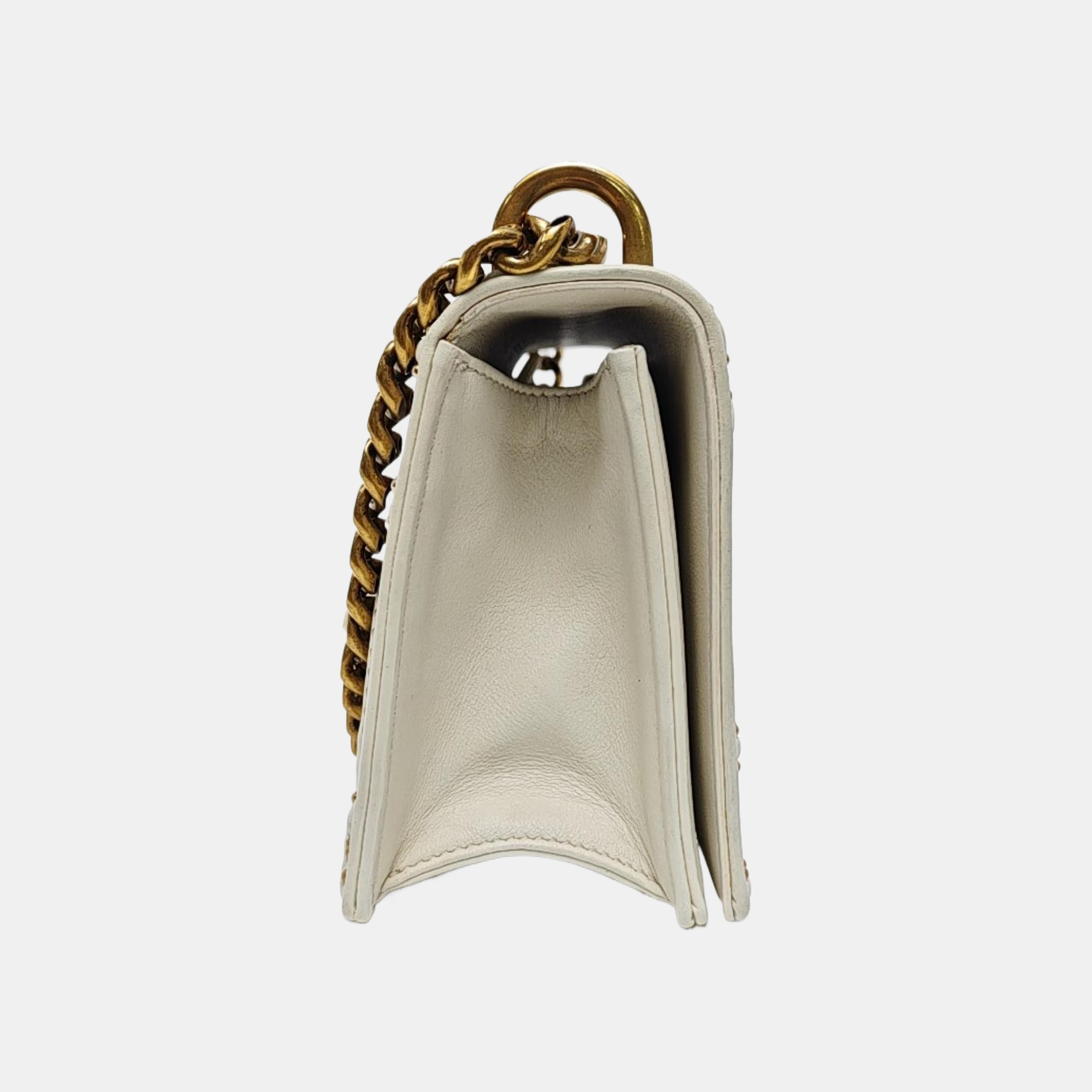 Diorama Small Cannage Calfskin White