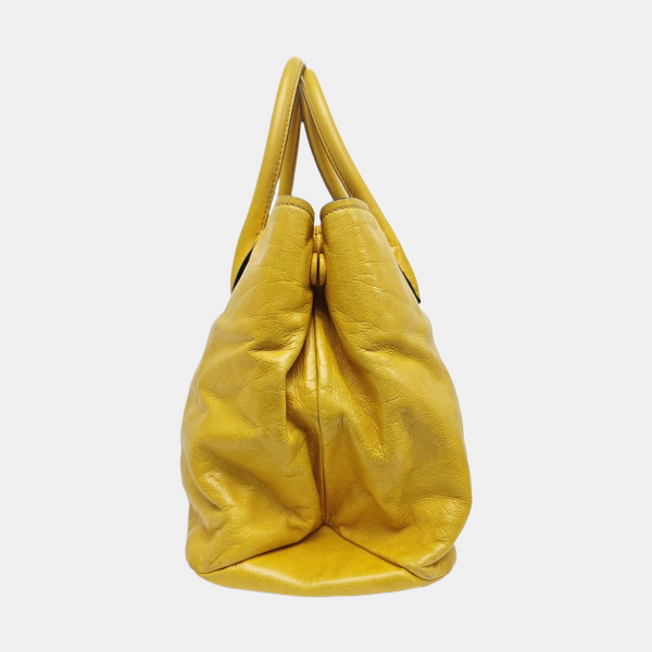 Calfskin Tote Bag Yellow