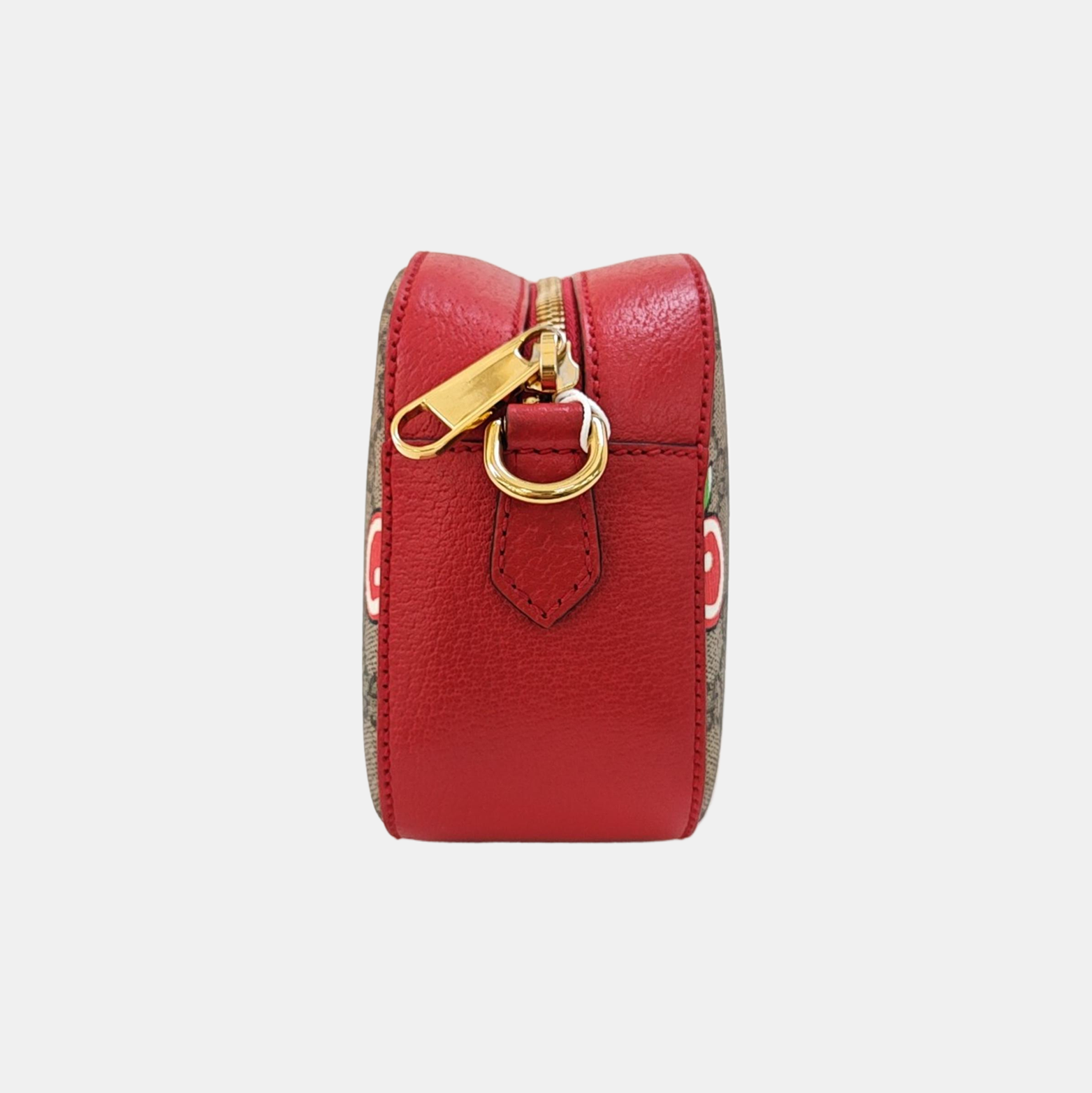 GG Supreme Small Monogram Coated Canvas Red