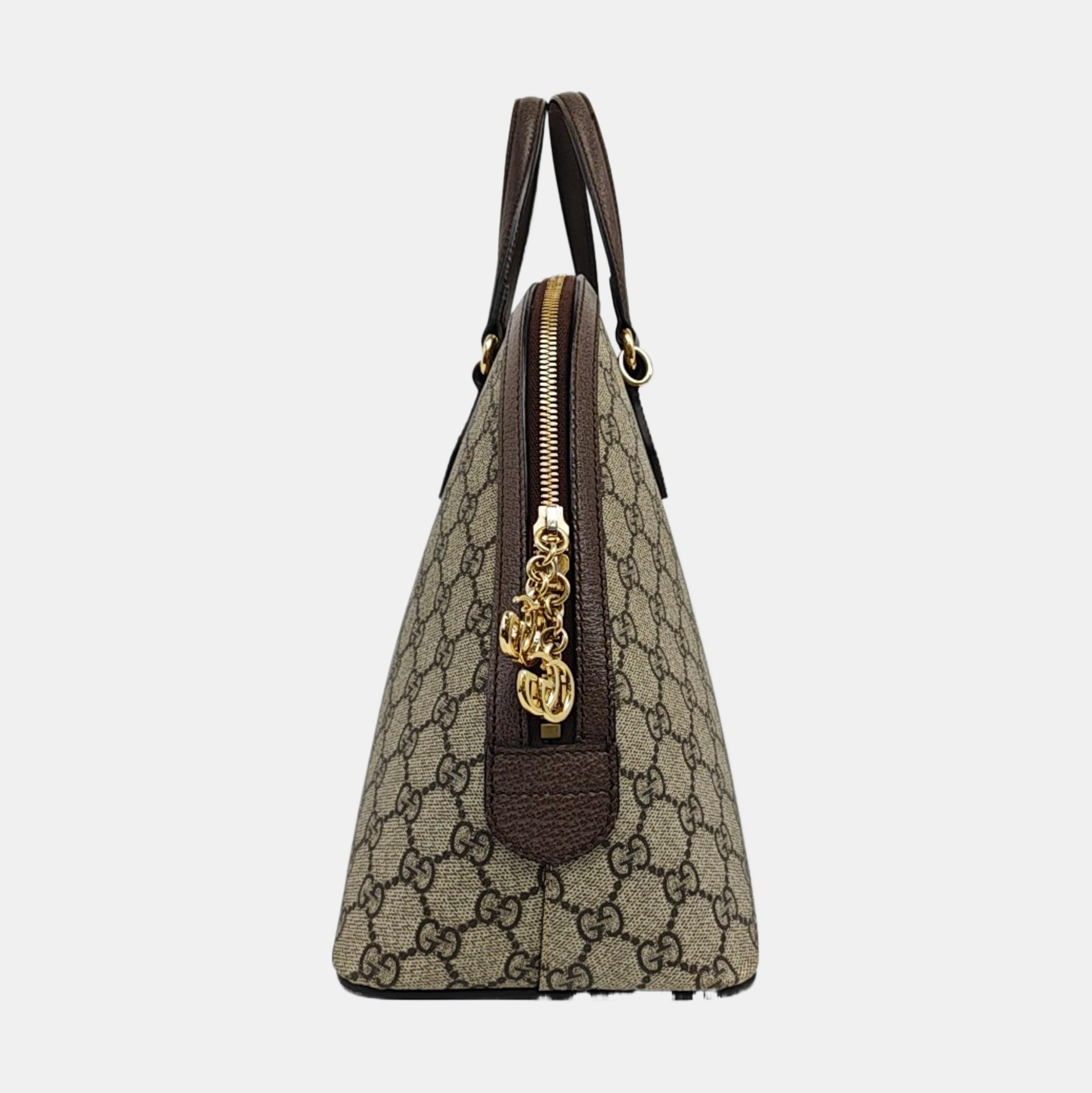 Ophidia Medium Monogram Coated Canvas Beige