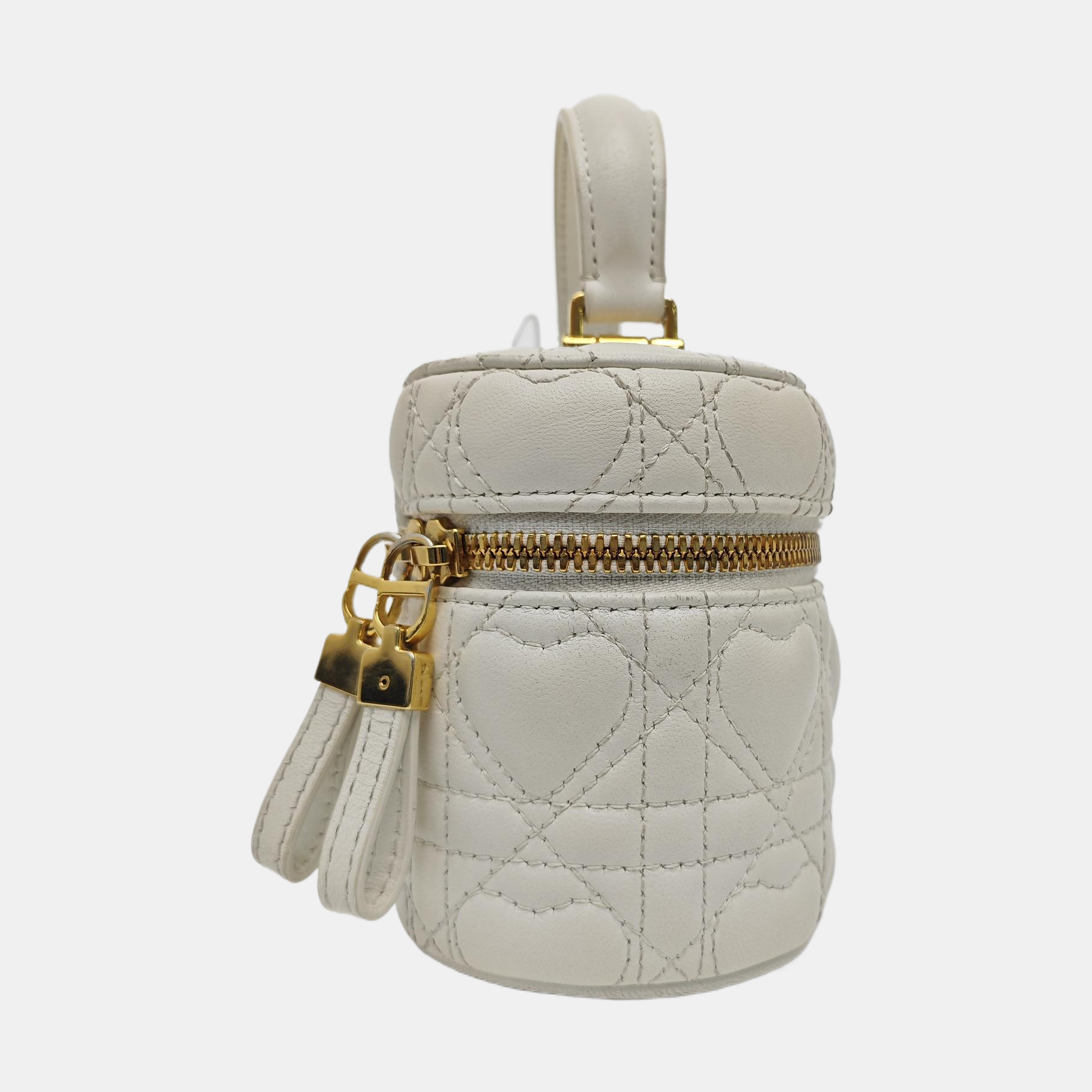 Dioramour Lady Dior Mini Cannage Lambskin White
