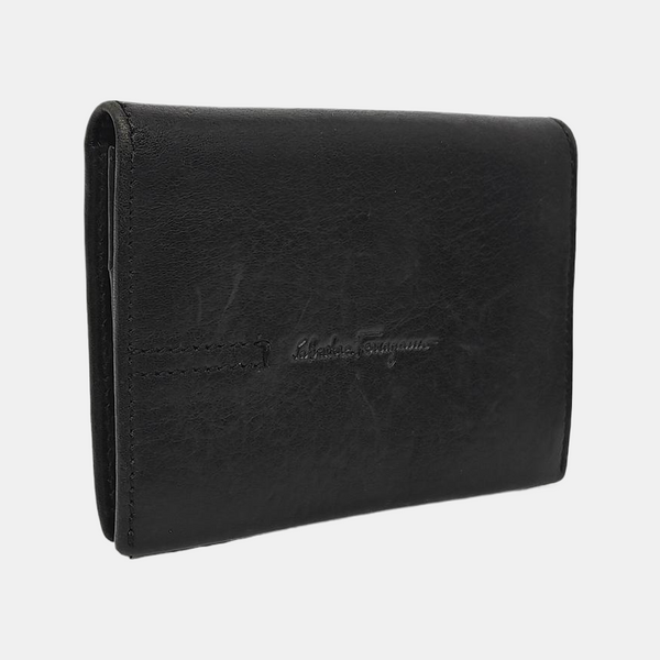 Calfskin Card Holder Black
