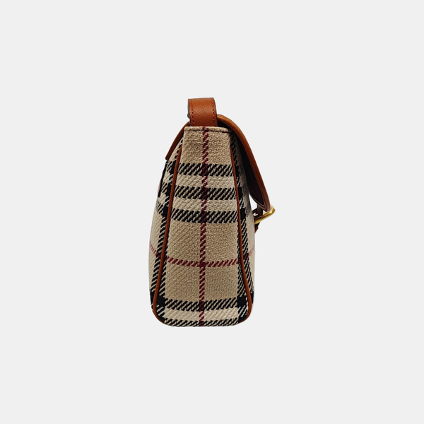 Fabric Crossbody Bag Beige